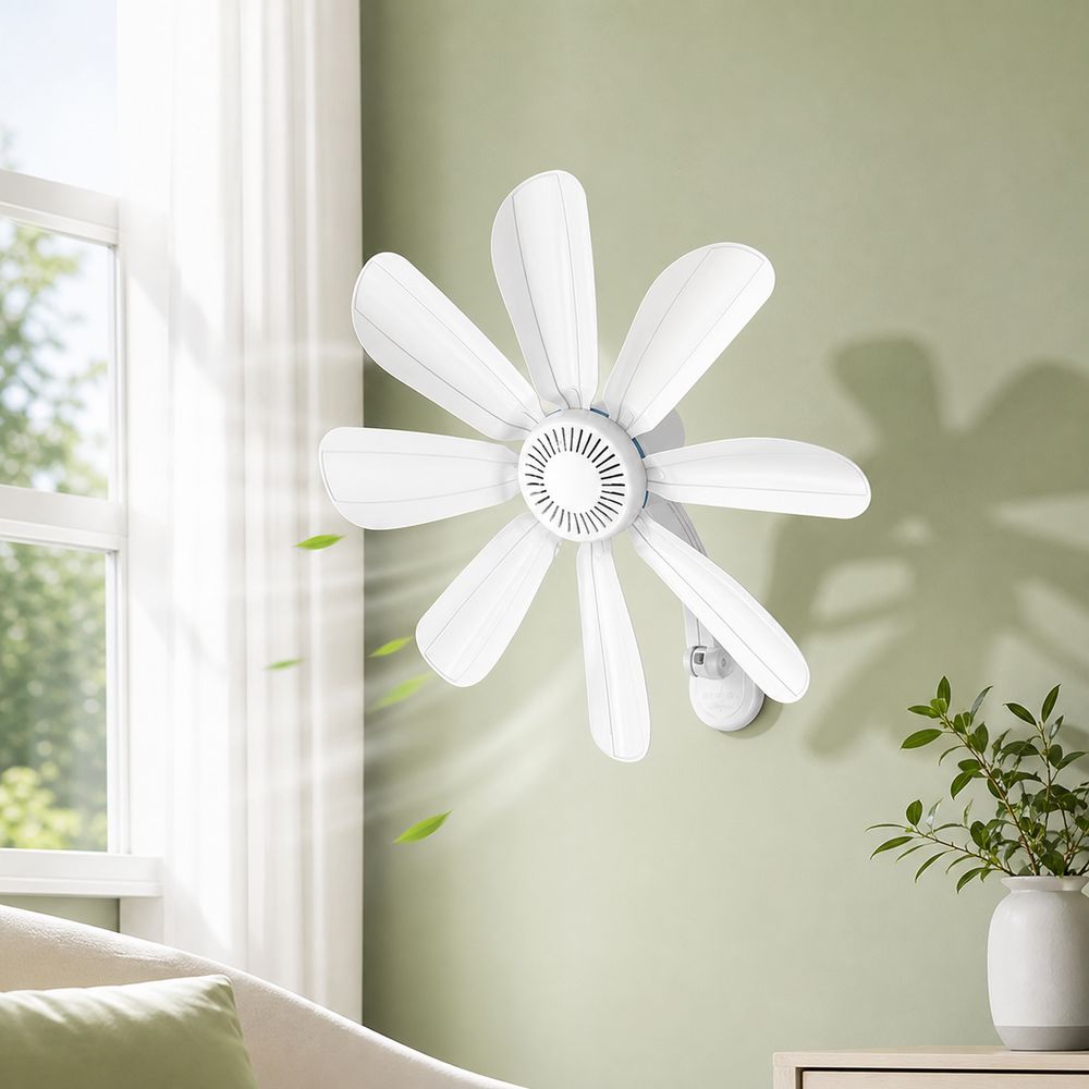Commercial Kitchen Ventilation - 8 Kanatlı Duvara Monte Fan Sessiz