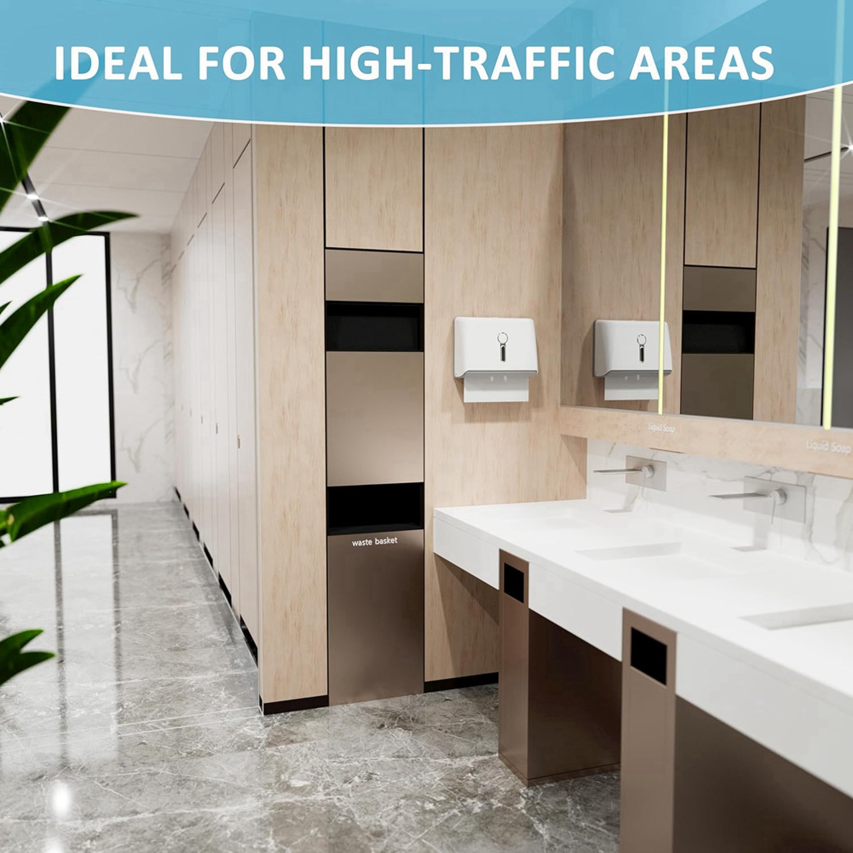 Commercial Kitchen Installation - ABUL-2X Ticari Kağıt Havlu Dispenseri Duvara