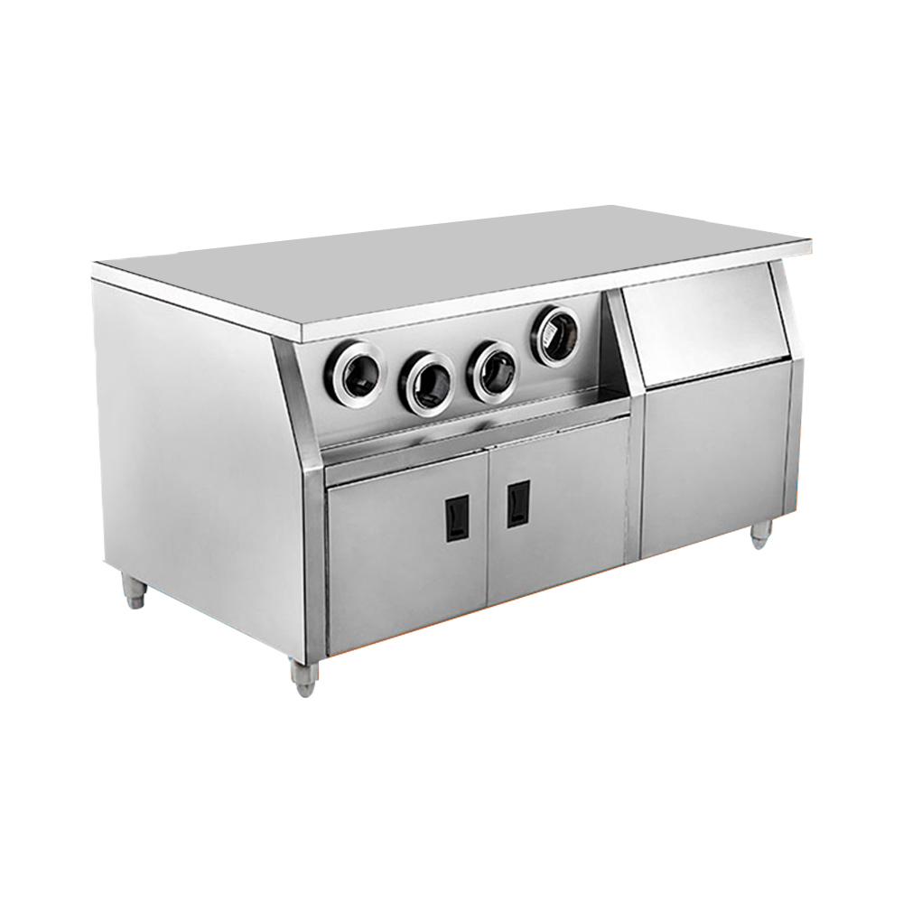 Commercial Kitchen Island On Wheels - Paslanmaz Çelik Fast Food & Restoran