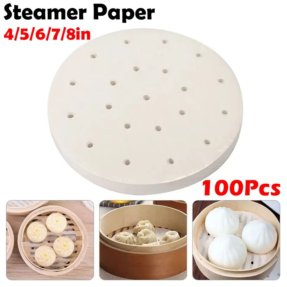 Commercial Kitchen Accessories - 100 Adet Buğulanmış Kağıt Buğulanmış Çörekler