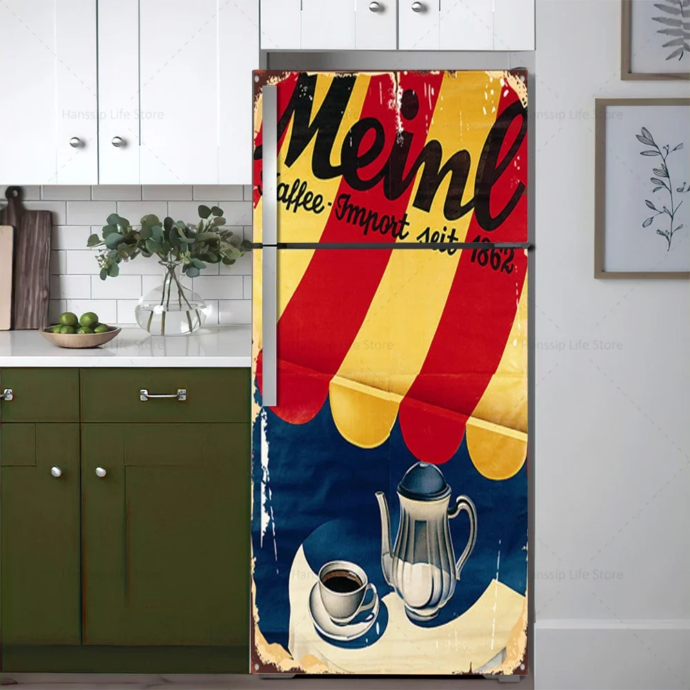 Retro Kahve Arka Plan Buzdolab - Commercial Kitchen Wall Panels incelemesi ve fiyatı