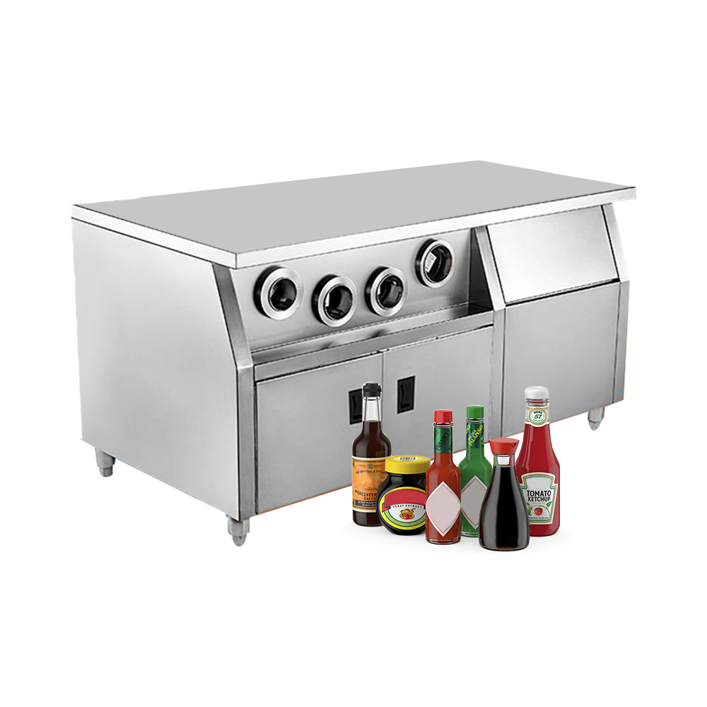 Paslanmaz Çelik Fast Food & Re - Commercial Kitchen Island On Wheels incelemesi ve fiyatı